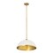 Z-Lite Landry 1 Light Pendant, Matte White & Rubbed Brass 1004P20-MW-RB - alternate 2